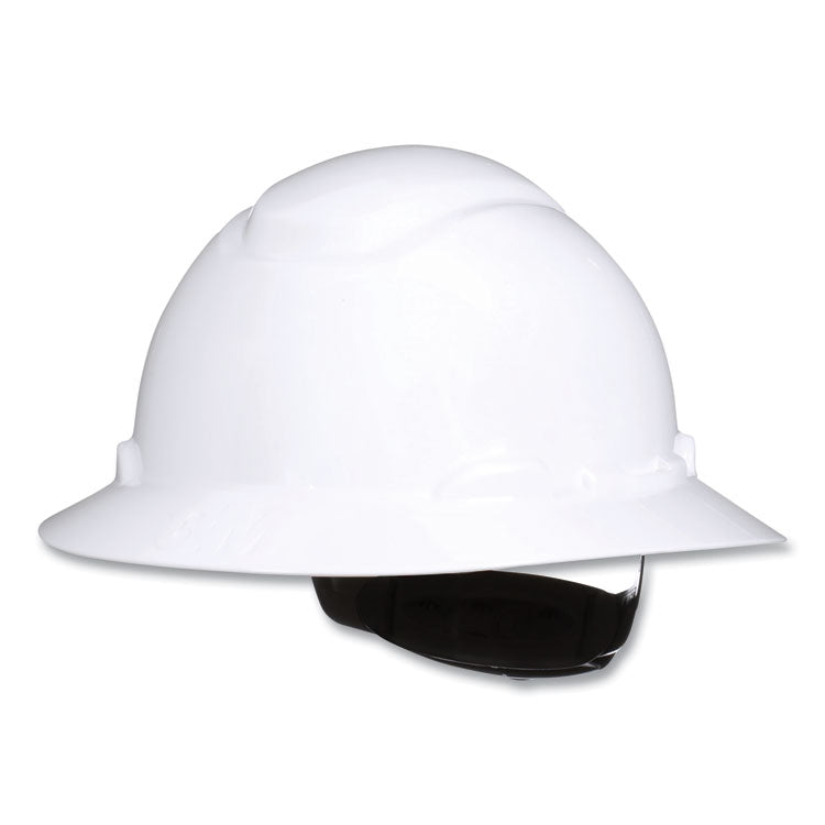 SecureFit H-Series Hard Hats, H-800 Hat with UV Indicator, 4-Point Pressure Diffusion Ratchet Suspension, White