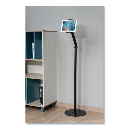 Tablet and Phone Stand, Floor Stand, Black