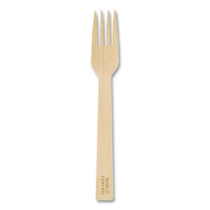 Bamboo Cutlery, Fork, Paper, Natural, 2,000/Carton