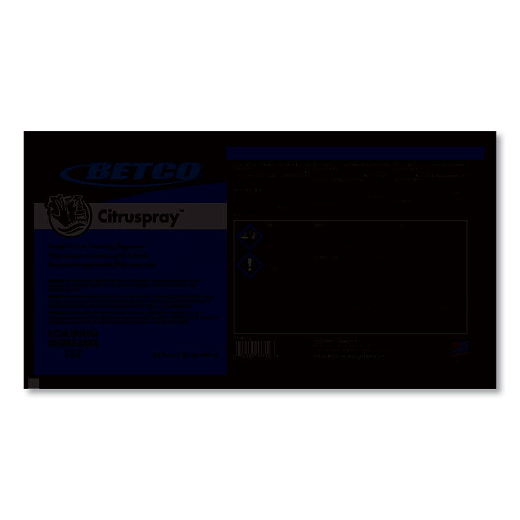 Citruspray Degreaser, Citrus Orange Scent; 32 oz Bottle, 12/Carton