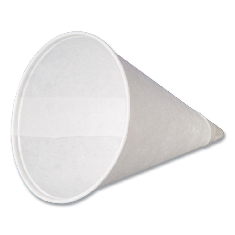 Paper Cone Cups, 4 oz, White, 5,000/Carton