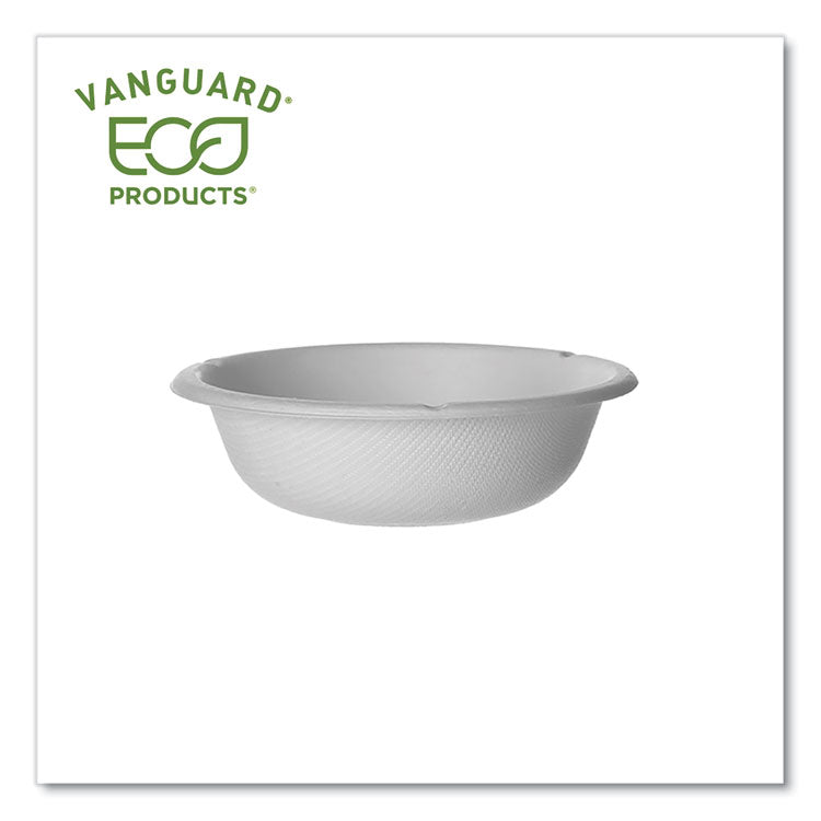 Vanguard Renewable and Compostable Sugarcane Bowls, 6 oz, White, 1,800/Carton