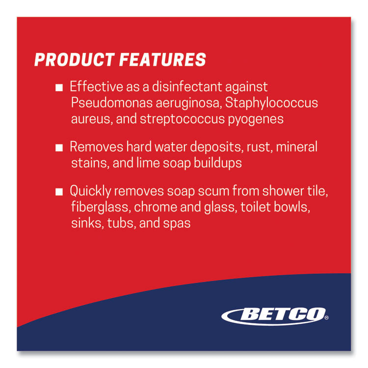 Sure Bet II Foaming Disinfectant, Citrus Scent, 1 gal Bottle, 4/Carton