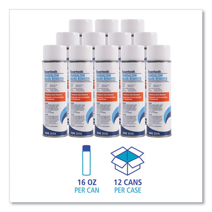Vandalism Mark Remover, 15 oz Aerosol Spray, 12/Carton