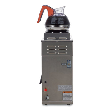 AXIOM DV-3 12-Cup Dual-Voltage Coffee Brewer with 3 Warmers, Silver/Black