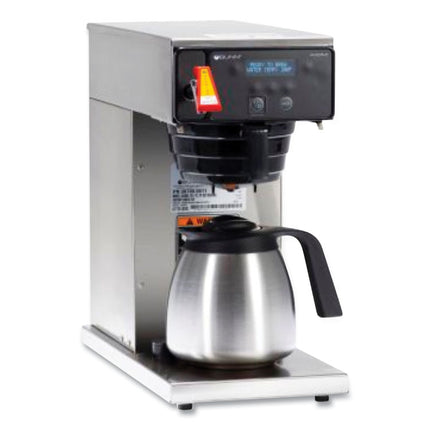 AXIOM DV-TC Dual-Voltage Thermal Carafe Coffee Brewer, 12 Cups, Silver/Black
