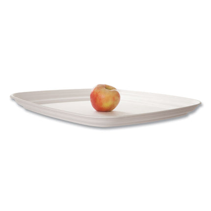 Regalia Renewable Sugarcane Tray, 10.24 x 16.54, White, Sugarcane, 100/Carton