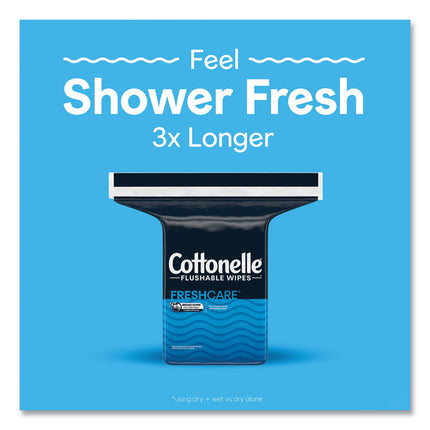 Flushable Wet Wipes, Zip Pack Refill, White, 5 X 7.25, 252/pack