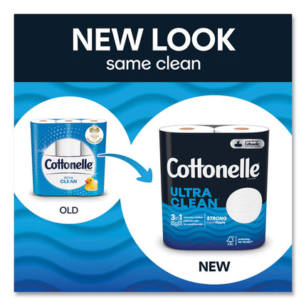 Ultra CleanCare Toilet Paper, Strong Tissue, Mega Rolls, Septic Safe, 1-Ply, White, 284/Roll, 12 Rolls/Pack, 48 Rolls/Carton