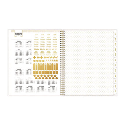 Day Designer Secret Garden Mint Frosted Weekly/Monthly Planner, Floral Artwork, 11 x 8.5, 12-Month (Jan to Dec): 2025