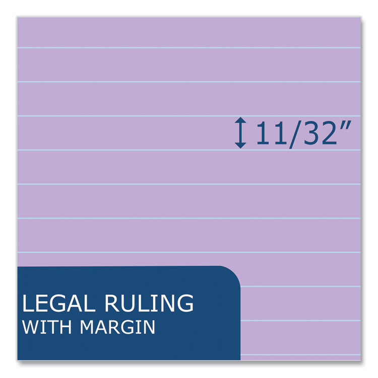 Enviroshades Legal Notepads, 50 Orchid 8.5 x 11.75 Sheets, 36 Notepads/Carton