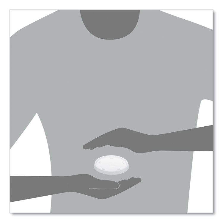 Plastic Cold Cup Lids, Fits 8 oz to 9 oz Cold Cups, Translucent, 100/Pack, 10 Packs/Carton