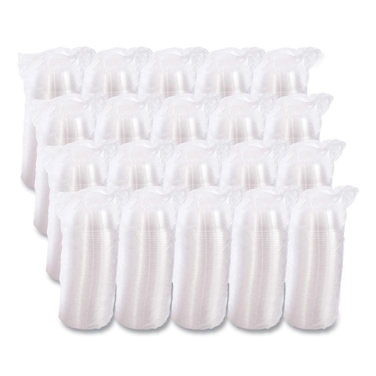 D-T Sundae/Cold Cup Lids, Fits 5 oz to 32 oz Cold Cups, Plastic, Clear, 50/Pack, 20 Packs/Carton
