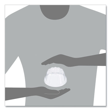 D-T Sundae/Cold Cup Lids, Fits 5 oz to 32 oz Cold Cups, Plastic, Clear, 50/Pack, 20 Packs/Carton