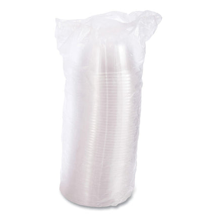 D-T Sundae/Cold Cup Lids, Fits 5 oz to 32 oz Cold Cups, Plastic, Clear, 50/Pack, 20 Packs/Carton