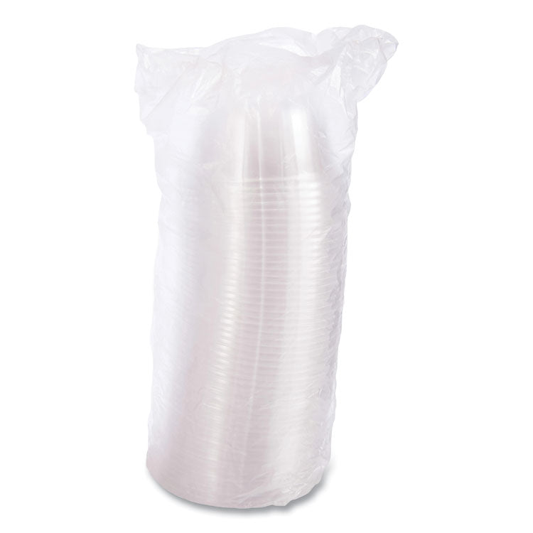 D-T Sundae/Cold Cup Lids, Fits 5 oz to 32 oz Cold Cups, Plastic, Clear, 50/Pack, 20 Packs/Carton