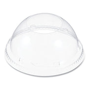 Cappuccino Dome Sipper Lids, Fits 30 oz to 32 oz Hot Cups, Plastic, Clear, 50/Pack, 20 Packs/Carton