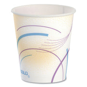 Paper Water Cups, 5 oz, Meridian Design, 100/Sleeve, 25 Sleeves/Carton