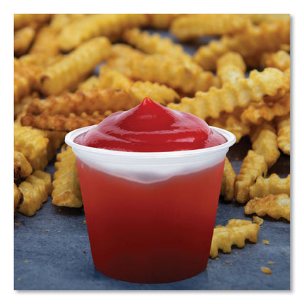 Conex Complements Portion/Medicine Cups, 5.5 oz, Plastic, Translucent, 125/Bag, 20 Bags/Carton