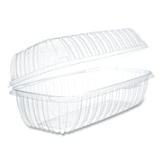 Showtime Clear Hinged Containers, Hoagie Container, 29.9 oz, 5.1 x 9.9 x 3.5, Clear, Plastic, 100/Bag, 2 Bags/Carton