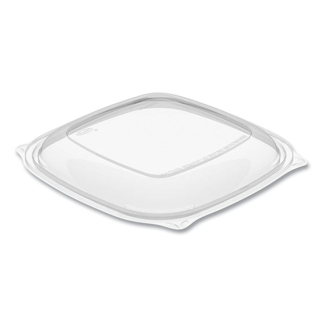 PresentaBowls Pro Clear Square Lids for 24 oz to 32 oz Bowls, 8.5 x 8.5 x 0.5, Clear, Plastic, 63/Bag, 4 Bags/Carton