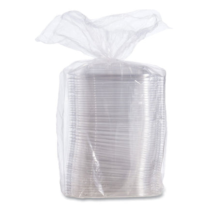PresentaBowls Pro Clear Square Lids for 24 oz to 32 oz Bowls, 8.5 x 8.5 x 0.5, Clear, Plastic, 63/Bag, 4 Bags/Carton