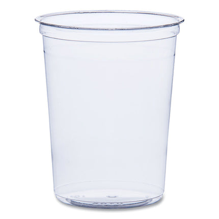 Bare Eco-Forward RPET Deli Containers, ProPlanet Seal, 32 oz, Clear, Plastic, 50/Pack, 10/Carton