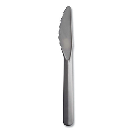 Bonus Polypropylene Cutlery, Lightweight Knife, Plastic, White, 1,000/Carton