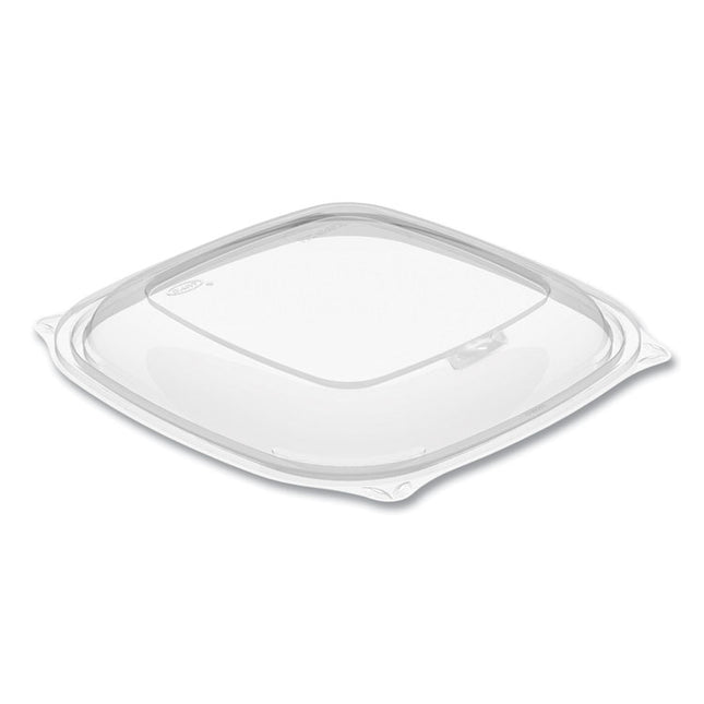 PresentaBowls Pro Clear Square Bowl Lids, Large Vented Square, 8.5 x 8.5 x 1, Clear, Plastic, 63/Bag, 4 Bags/Carton