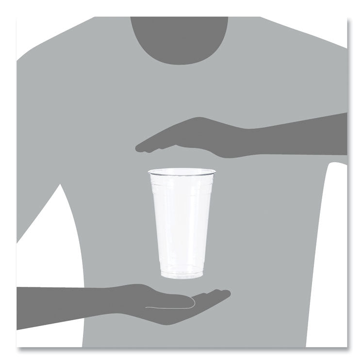Ultra Clear PET Cold Cups, 24 oz, Plastic, Clear, 50/Sleeve, 12 Sleeves/Carton