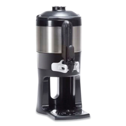 ThermoFresh Server with Mechanical Sight Gauge, 128 oz, Silver/Black