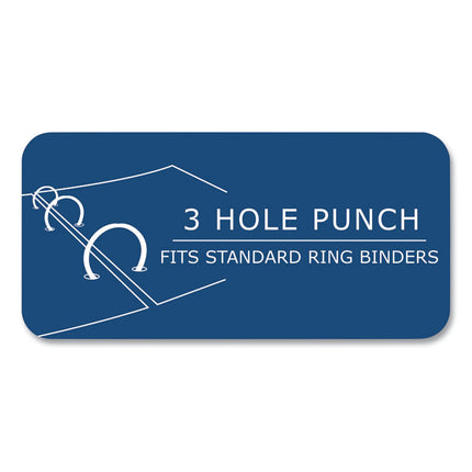 Loose Leaf Paper, 8.5 x 11, 3-Hole Punched, College Rule, White, 100 Sheets/Pack, 48 Packs/Carton