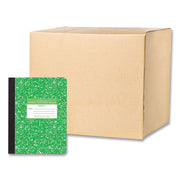 Grade School Ruled Composition Book, Grade 1 Manuscript Format, Green Marble Cover, (80) 9.75 x 7.5 Sheets, 48/Carton