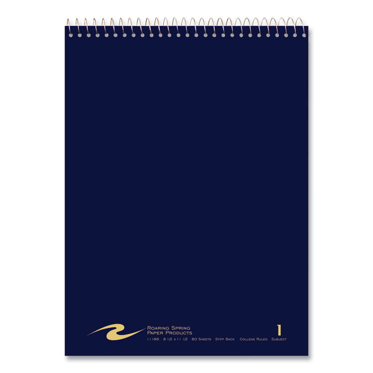 Flipper Wirebound Notepad, Medium/College Rule, Assorted Cover Colors, (80) White 8.5 x 11 Sheets, 24/Carton