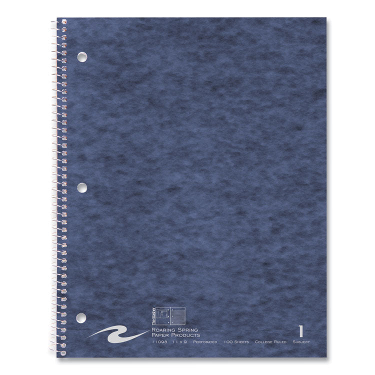 Stasher Wirebound Notebook, 1-Subject, Medium/College Rule, Randomly Assorted Cover Color (Set 1), (100) 11 x 9 Sheets, 24/CT