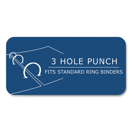 Loose Leaf Paper, 8.5 x 11, 3-Hole Punched, College Rule, White, 200 Sheets/Pack, 24 Packs/Carton