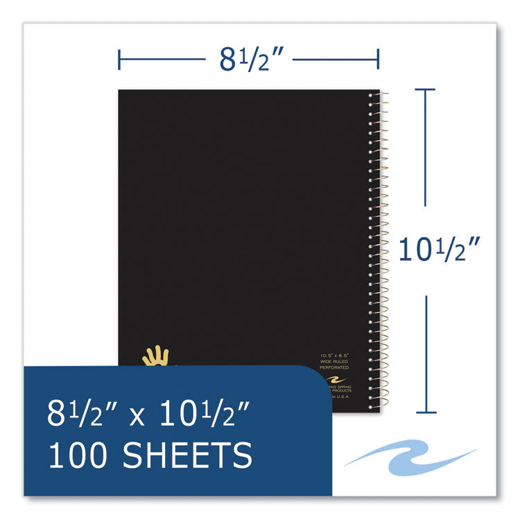 Lefty Notebook, 1-Subject, Wide/Legal Rule, Randomly Assorted Cover Colors, (100) 10.5 x 8.5 Sheets, 24/Carton