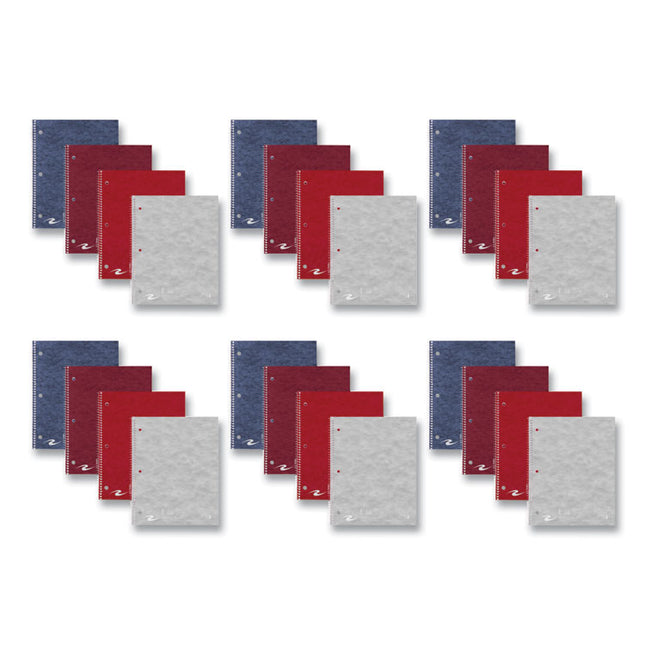 Stasher Wirebound Notebook, 1-Subject, Medium/College Rule, Randomly Assorted Cover Color (Set 1), (100) 11 x 9 Sheets, 24/CT