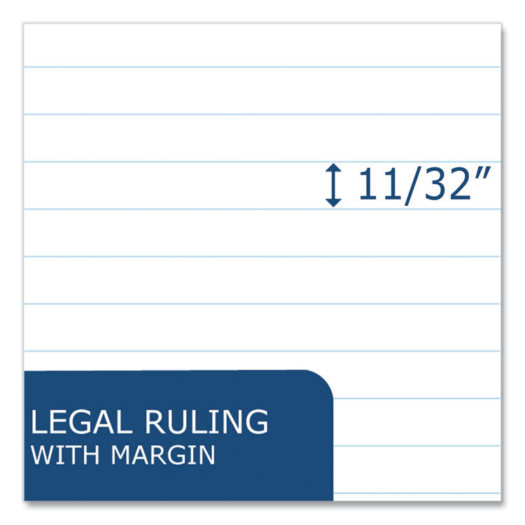 Legal Pad, 50 White 8.5 x 11 Sheets, 72/Carton