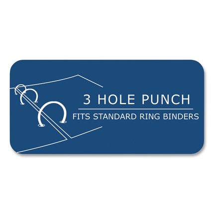 Loose Leaf Paper, 8 x 10.5, 3-Hole Punched, Wide Rule, White, 100 Sheets/Pack, 48 Packs/Carton