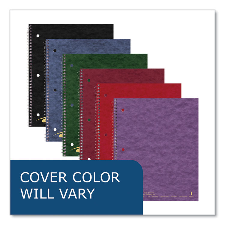 Subject Wirebound Notebook, 1-Subject, Medium/College Rule, Randomly Assorted Cover Colors, (100) 11 x 9 Sheets, 24/Carton
