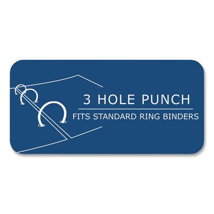 Graph Filler Paper, 3-Hole, 8.5 x 11, Quadrille: 5 sq/in, 80 Sheets/Pack, 24 Packs/Carton