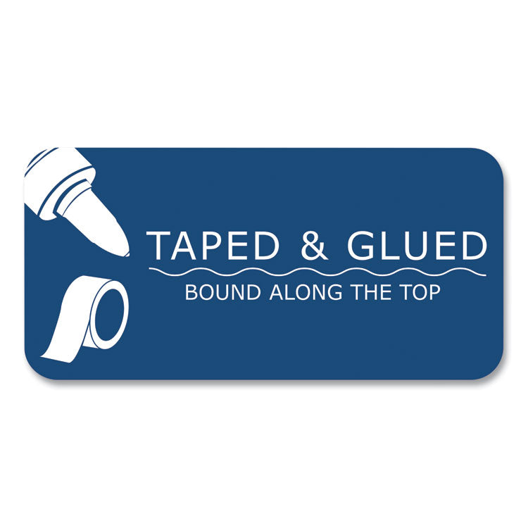 Lab and Science Two-Part Carbonless Notepad, Quad Rule (4 sq/in), Gray Cover, (50) 8.5 x 11 White/Blue Sets, 24/Carton