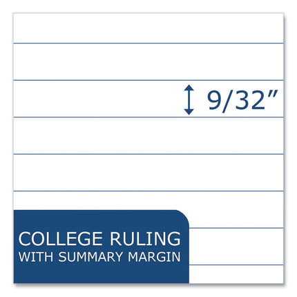 Subject Wirebound Notebook, 1-Subject, Medium/College Rule, Assorted Cover Colors, (80) 11 x 9 Sheets, 24/Carton
