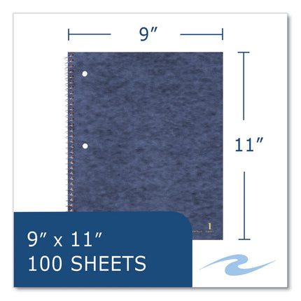 Subject Wirebound Notebook, 1-Subject, Medium/College Rule, Randomly Assorted Cover Colors, (100) 11 x 9 Sheets, 24/Carton
