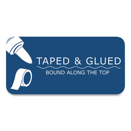 Covered Engineering Pad, 5 sq/in Quadrille Rule, 80 Buff 8.5 x 11 Sheets, 24/Carton