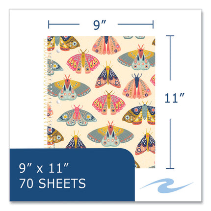 Studio Series Notebook, 1-Subject, Medium/College Rule, Assorted Cover Colors (Set 1), (70) 11 x 9 Sheets, 24/Carton
