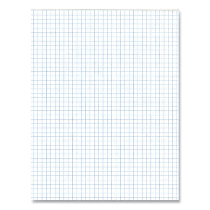 Gummed Pad, 4 sq/in Quadrille Rule, 50 White 8.5 x 11 Sheets, 72/Carton