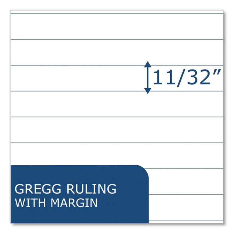 Boardroom Series Steno Pad, Gregg Rule, Brown Cover, 80 White 6 x 9 Sheets, 72 Pads/Carton