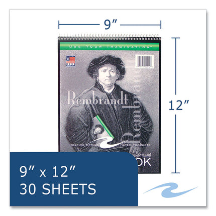 Sketch Pad, Unruled, Rembrandt Photography Cover, (30) 9 x 12 Sheets,12/Carton